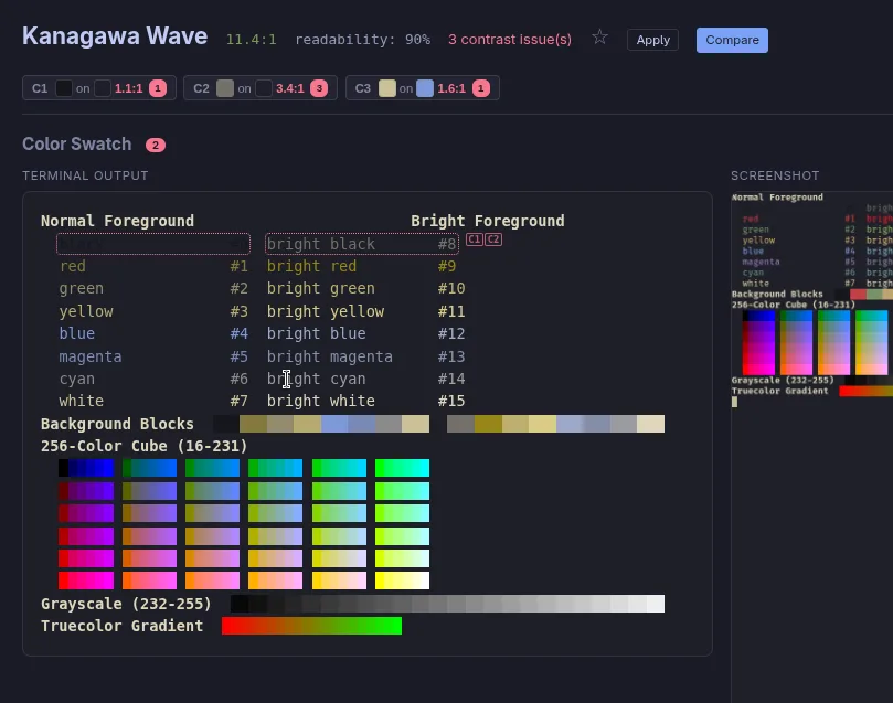 Kanagawa Wave simulated under deuteranopia